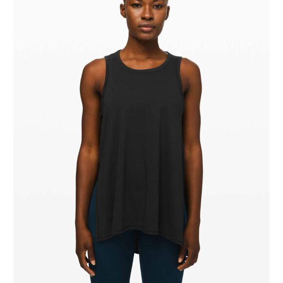 LULULEMON Long For Length Workout‎ Tank Black XS - Picture 1 of 7